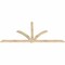 Ekena Millwork Redmond Rough Sawn Timber Gable Bracket, Douglas Fir, 108"W x 49"H x 2"D x 4"F, 11/12 Pitch GBW108X49X0204RED00RDF - alternate 4